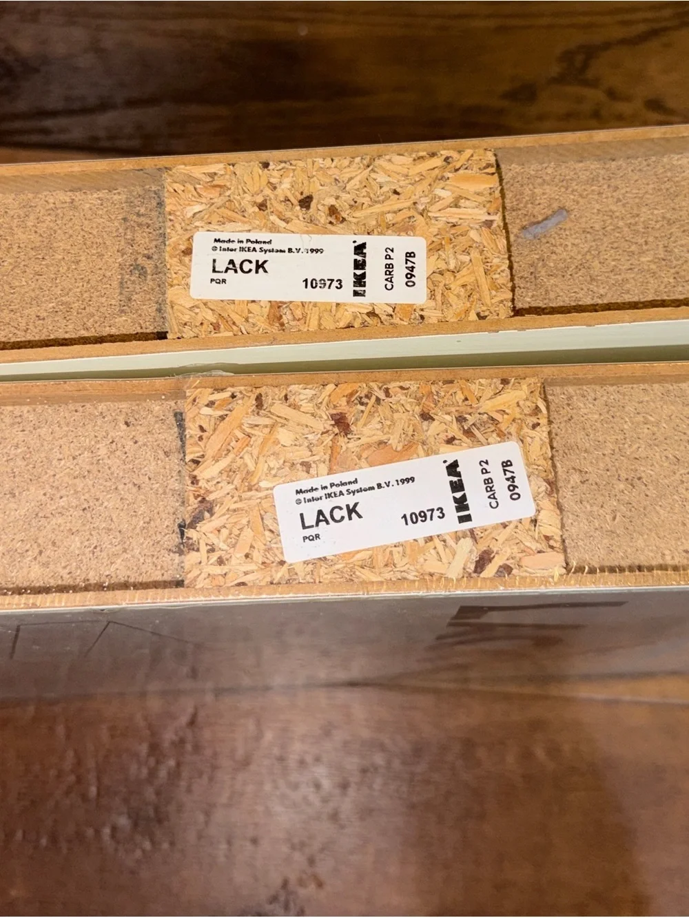 NWT- Set of 2 IKEA LACK White Shelf Top